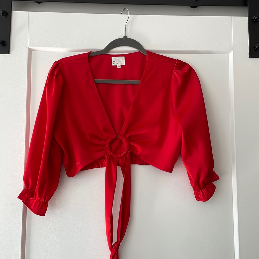 Red Crop Top